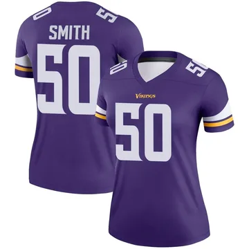 Women's Nike TJ Smith Purple Minnesota Vikings Home Game Player Jersey Size: Extra Large