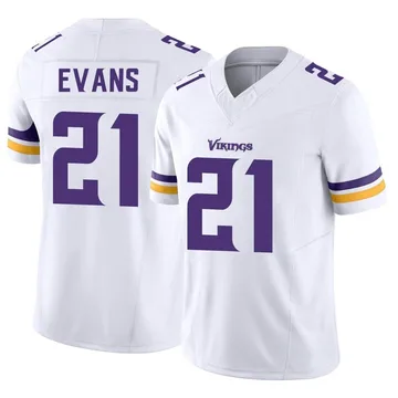 Akayleb Evans Men's Nike White Minnesota Vikings Custom Game Jersey Size: 3XL