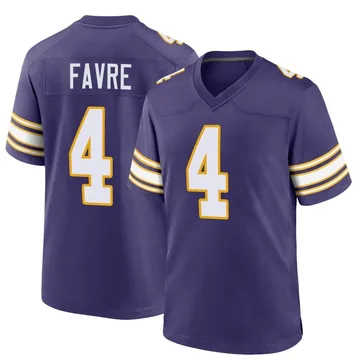 Brett Favre Minnesota Vikings Men's Legend Purple Color Rush T-Shirt