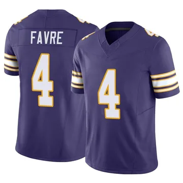 Brett Favre Minnesota Vikings Men's Legend Purple Color Rush T-Shirt