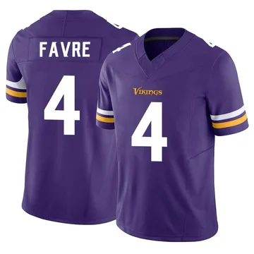 Brett Favre Minnesota Vikings Men's Legend Purple Color Rush T-Shirt