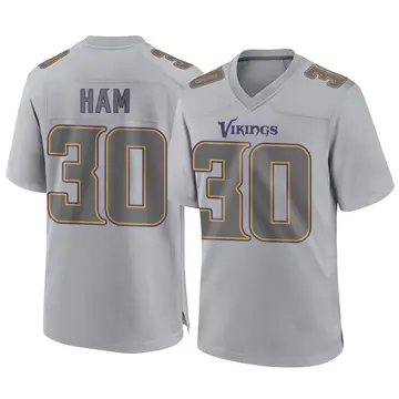 C.J. Ham Minnesota Vikings Men's Purple by Flanker Tri-Blend T-Shirt 