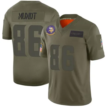 Men's Nike Johnny Mundt Purple Minnesota Vikings Game Player Jersey