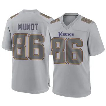 Johnny Mundt Minnesota Vikings Women's Purple Name & Number Logo Slim Fit T- Shirt 