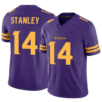 Nate Stanley Minnesota Vikings Women's Purple Name & Number Logo Slim Fit  T-Shirt 