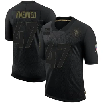 William Kwenkeu Minnesota Vikings Women's Black Name & Number Logo